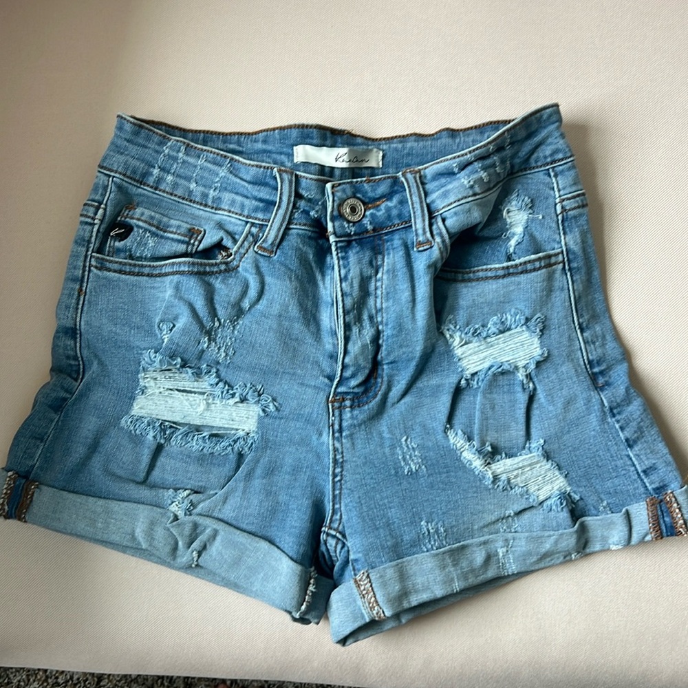 Ripped Jean Shorts Size 5/ 26